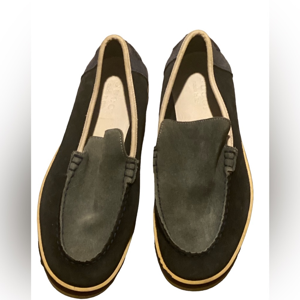 Gucci Suede Casual Loafer Shoes Mens 7.5 Vtg